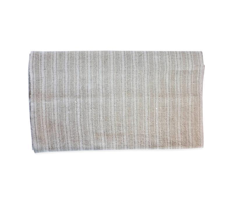 Caravan Linen Boat Stripe Natural/White Tea Towel - Soap &amp; Water Everyday