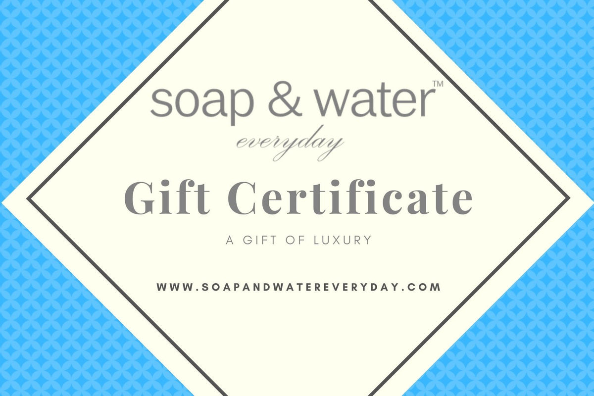 Soap &amp; Water Everyday Gift Cards - Soap &amp; Water Everyday