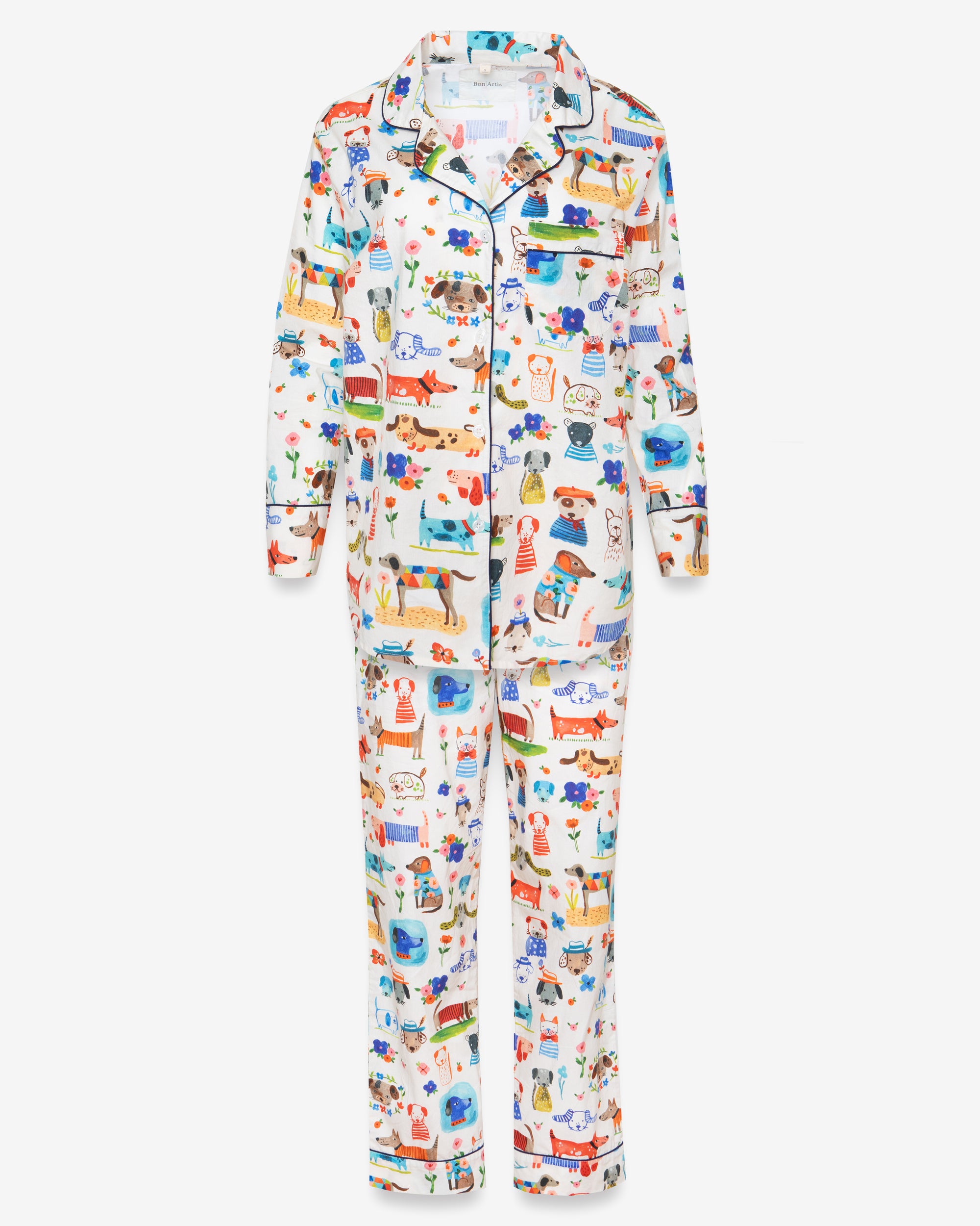 Bon|Artis Painted Dog Pajama Set