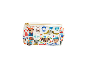 Bon|Artis Painted Dog Cosmetic Bags