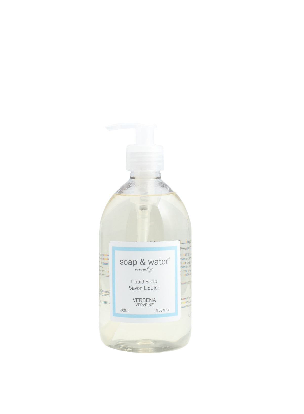 Soap &amp; Water Verbena Liquid Soap - 500 ml - Soap &amp; Water Everyday