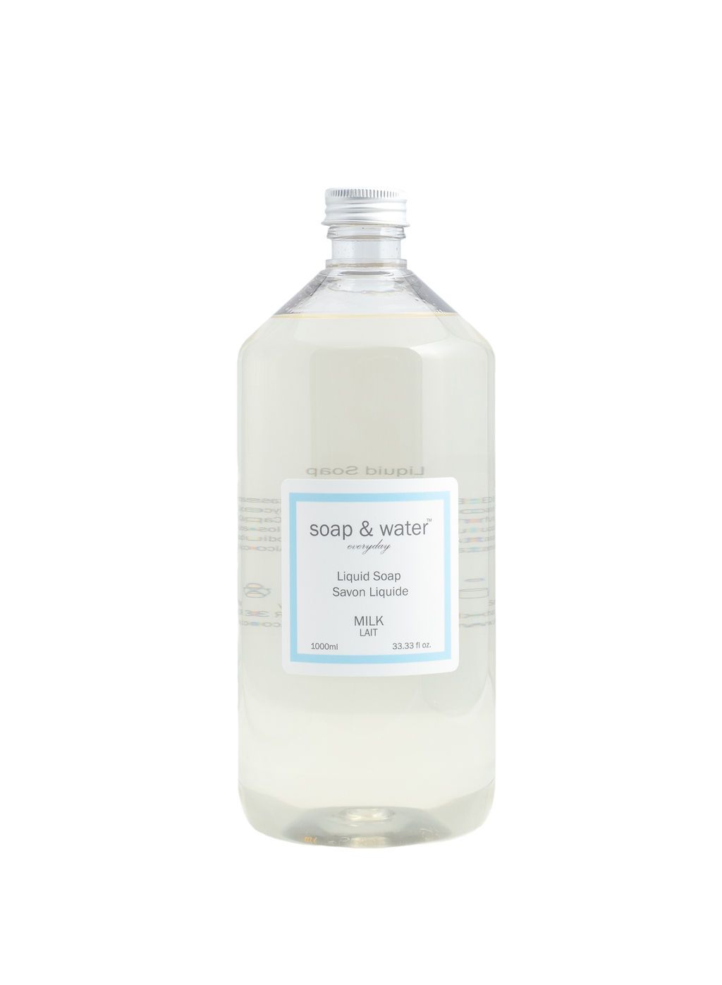 Soap &amp; Water Milk Liquid Soap - 1L Refill - Soap &amp; Water Everyday