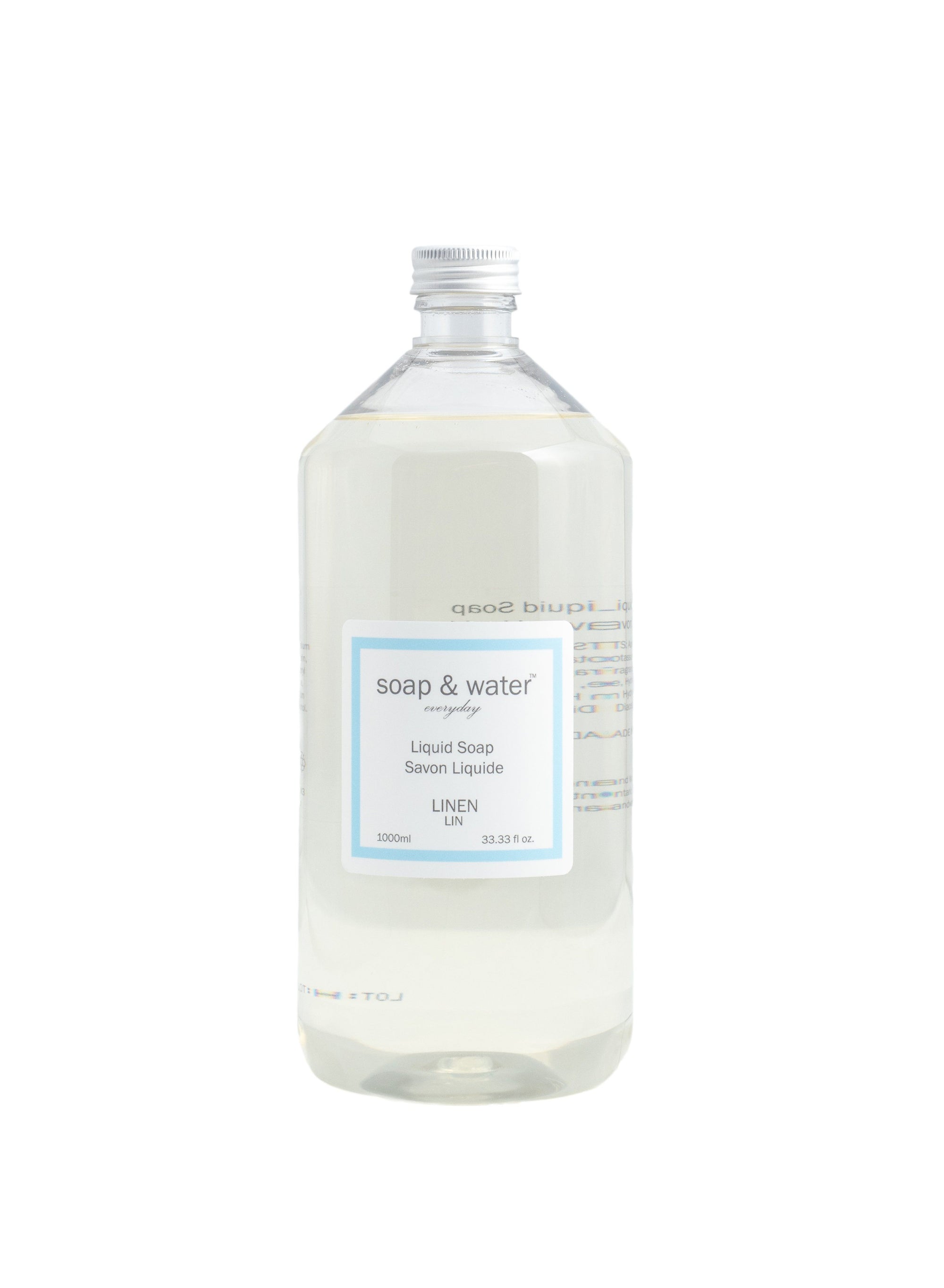 Soap & Water Liquid Soap - 1L Refill - Linen - Soap & Water Everyday