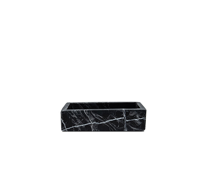 Belle de Provence Small Black Marble Tray - Soap &amp; Water Everyday