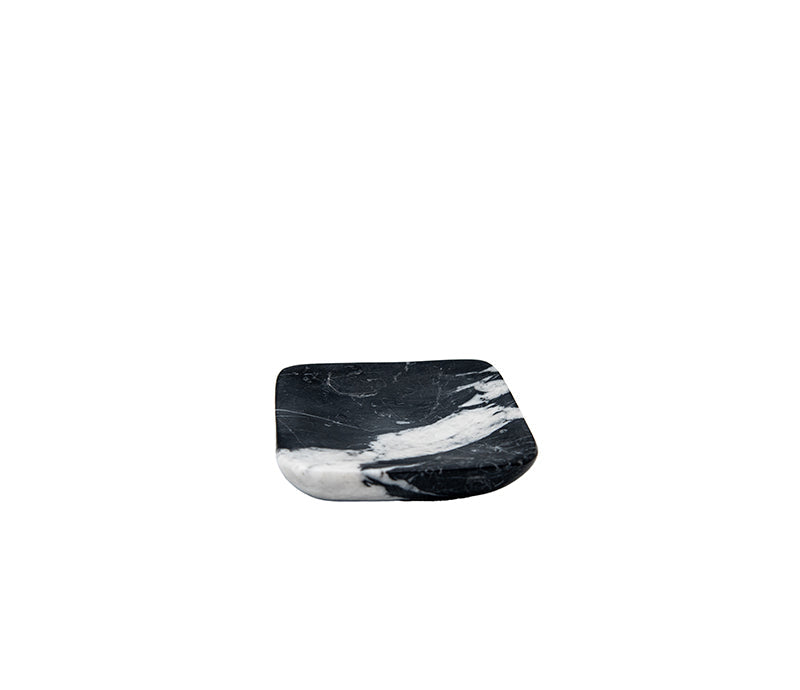 Belle de Provence Square Black Marble Soap Dish - Soap & Water Everyday
