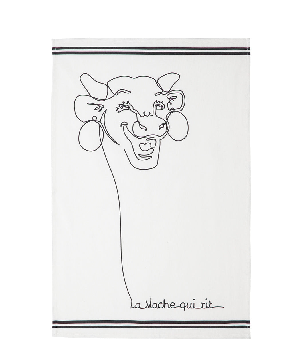 Coucke La Vache Qui Rit Monochrome Tea Towel - Soap &amp; Water Everyday