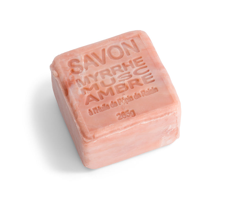 Maître Savonitto Amber Musk Cube Soap 265g - Soap & Water Everyday
