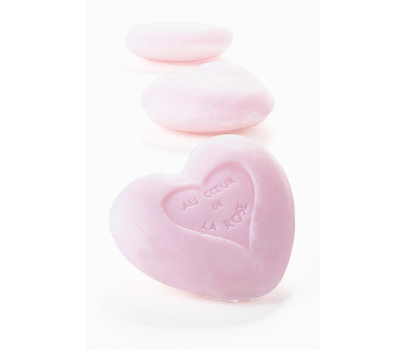 Maître Savonitto Rose Heart Soap 95g - Soap &amp; Water Everyday