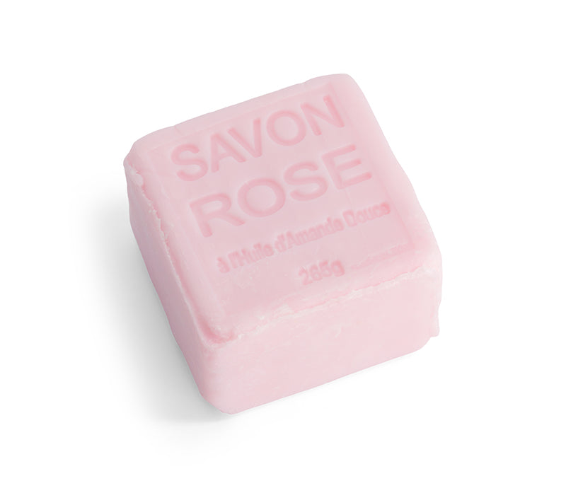 Maître Savonitto Rose Cube Soap 265g - Soap &amp; Water Everyday