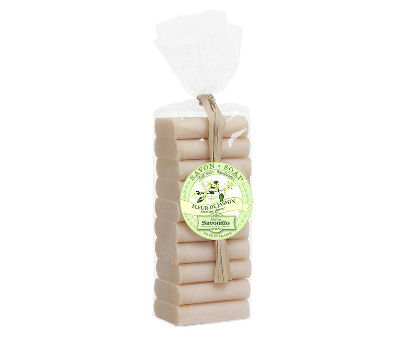 Maître Savonitto Jasmine Guest Soaps 10 x 20g - Soap &amp; Water Everyday