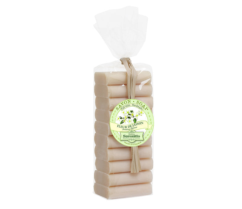 Maître Savonitto Jasmine Guest Soaps 10 x 20g - Soap & Water Everyday