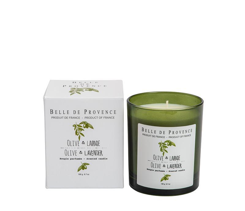Belle de Provence Olive & Lavender 190g Scented Candle - Soap & Water Everyday