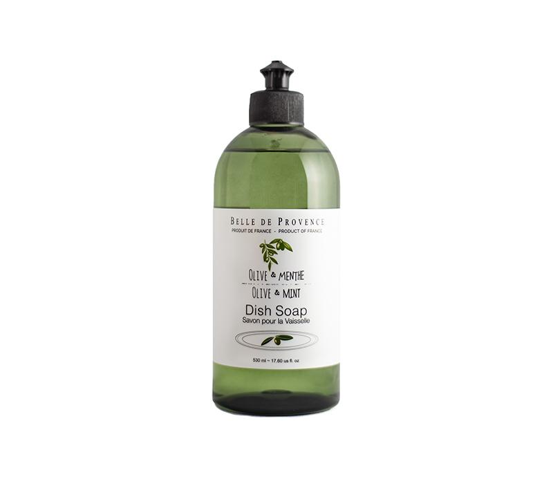 Belle de Provence Olive &amp; Mint Leaves 500ml Dish Soap - Soap &amp; Water Everyday