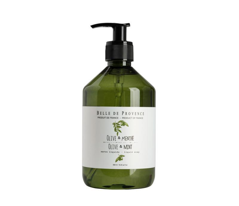 Belle de Provence Olive &amp; Mint 500ml Liquid Soap - Soap &amp; Water Everyday