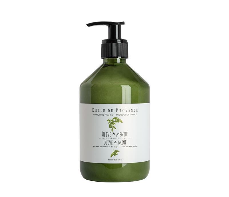 Belle de Provence Olive & Mint 500mL Hand and Body Lotion - Soap & Water Everyday