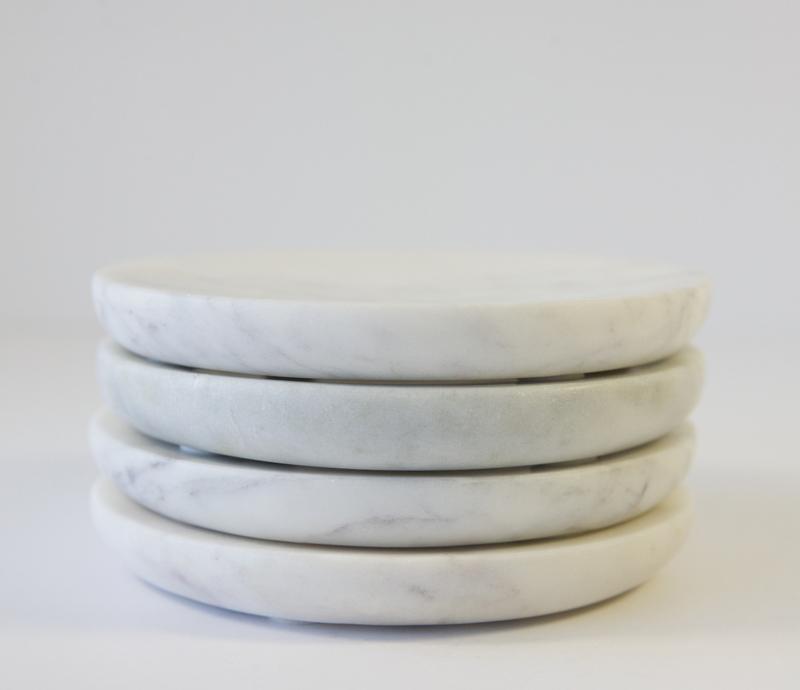 Caravan Marble Small Plates Set of 4 - Soap & Water Everyday