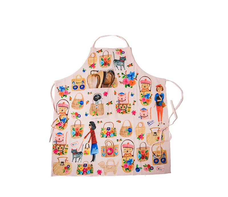 Bon|Artis Ooh La La Cats Cotton Apron - Soap &amp; Water Everyday