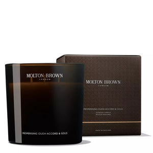 Molton Brown Mesmerising Oudh Accord & Gold Signature Scented Candle - 190g - Soap & Water Everyday